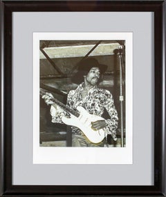 "Jimi Hendrix" fotografía enmarcada de Michael Putland del Hard Rock original