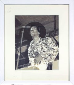 Gerahmte Fotografie „Jimi Hendrix“ aus dem Hard Rock Hotel and Casino in Las Vegas