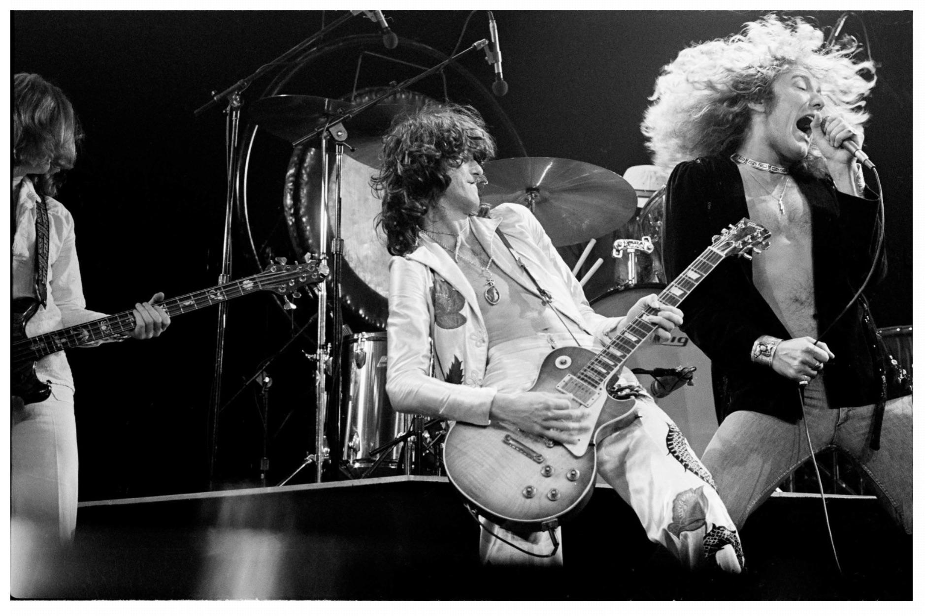 Led Zeppelin, stampa limitata del 1977 - Photograph di Michael Putland
