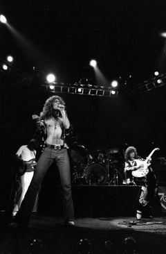 Led Zeppelin Rocking Out on Stage II Vintage Original Photograph