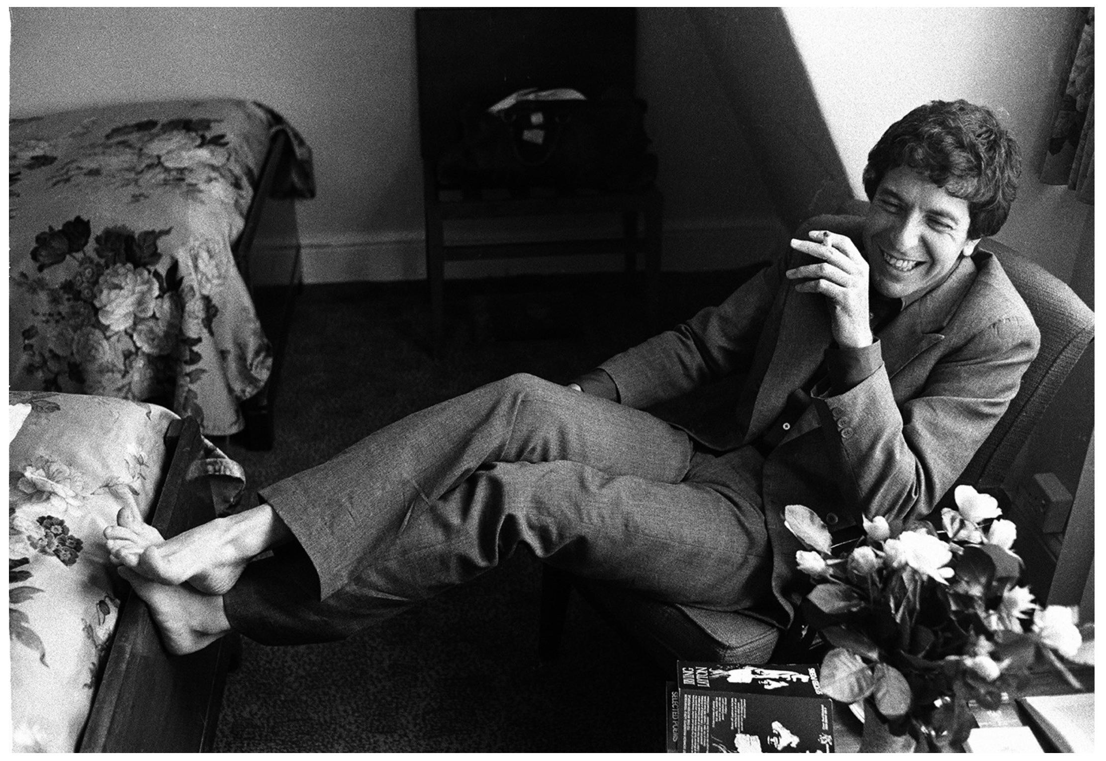 Leonard Cohen 1974 - Photograph by Michael Putland