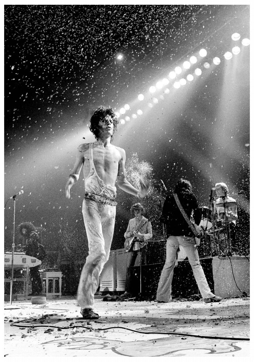 Mick Jagger 1973 – Photograph von Michael Putland