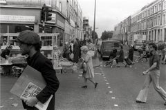 Tom Waits in der Portobello Road, 1976, limitierter Nachlassdruck