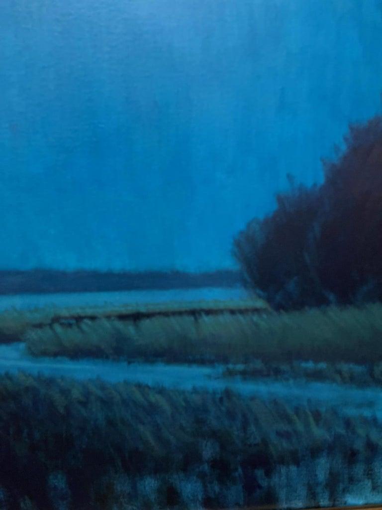 Gerahmtes Ölgemälde auf Leinwand „In the Still of the Night“, Michael Reibel im Angebot 4