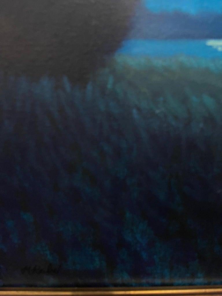 Gerahmtes Ölgemälde auf Leinwand „In the Still of the Night“, Michael Reibel im Angebot 5