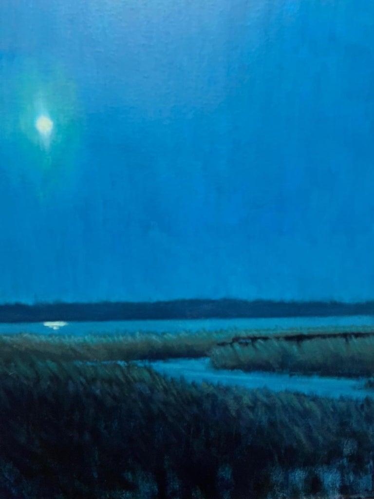 Gerahmtes Ölgemälde auf Leinwand „In the Still of the Night“, Michael Reibel im Angebot 6