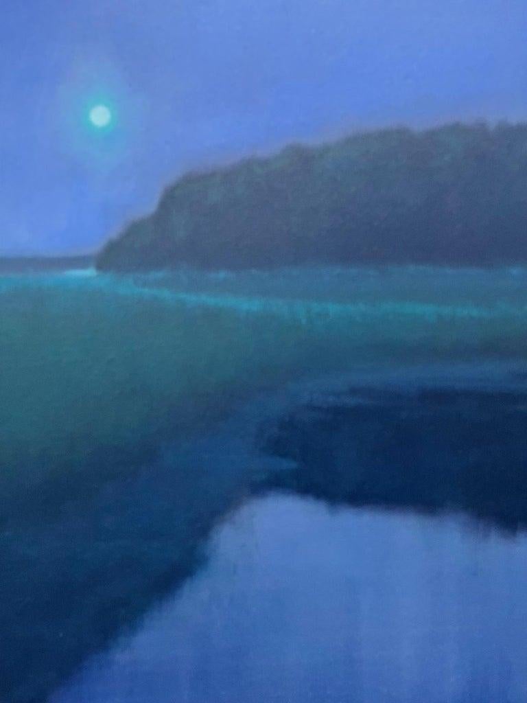 Gerahmtes Ölgemälde auf Leinwand „Nocturnal Impressions“, Michael Reibel im Angebot 7