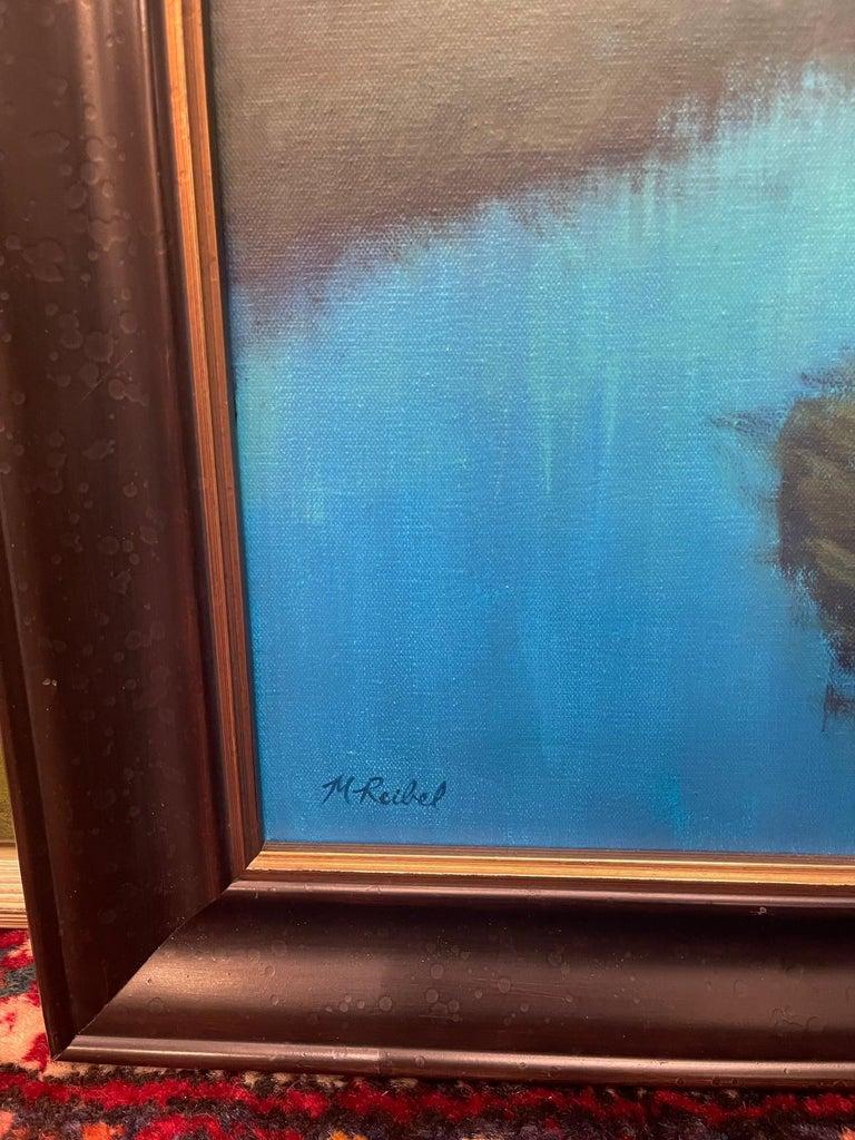 Gerahmtes Ölgemälde auf Leinwand „Starry Night in the Low Country“, Michael Reibel im Angebot 4