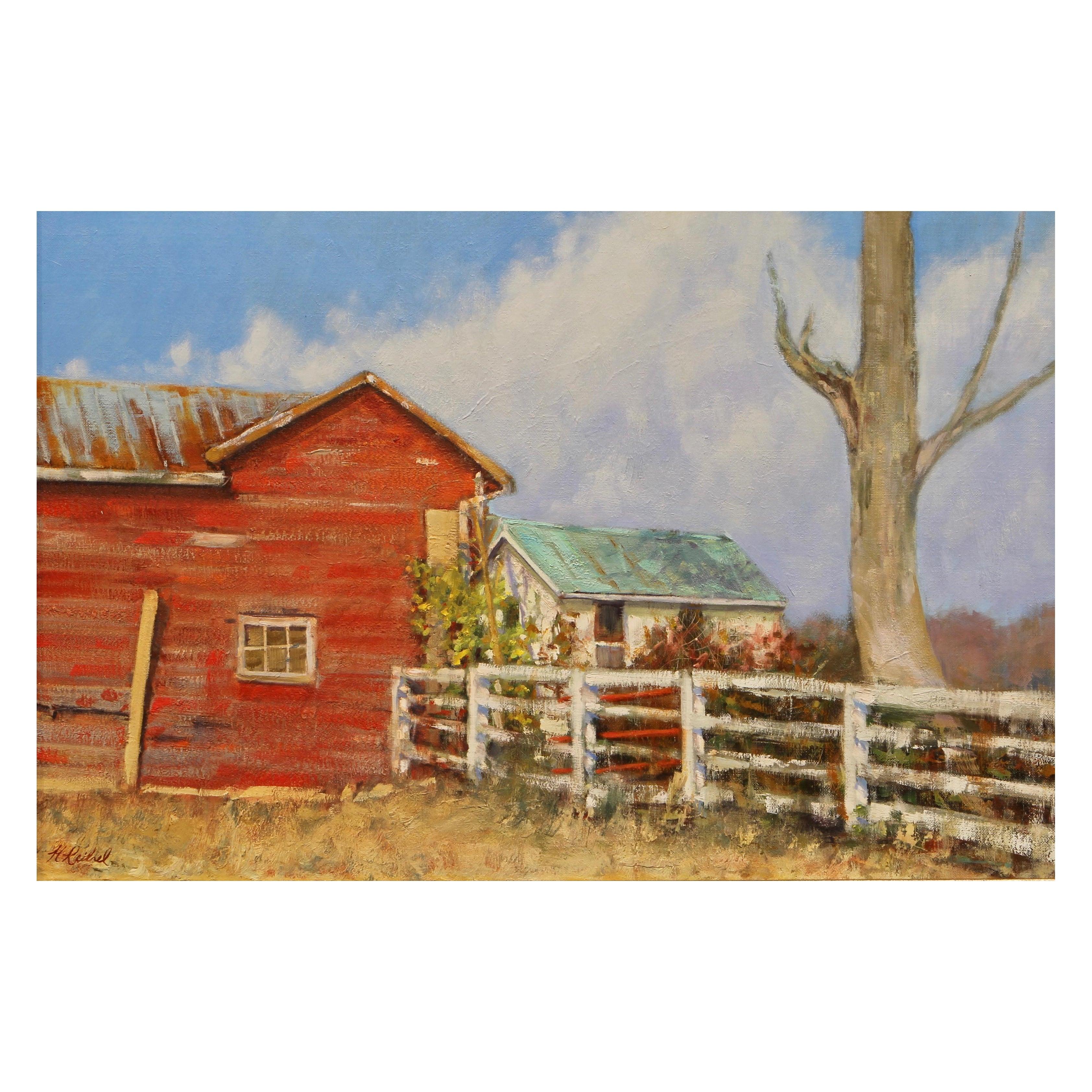 Quadro olio su tela con cornice "Summer at the Farm" di Michael Reibel. Non incorniciato 20" x 30"

Nato nel 1964 e cresciuto a Louisville, nel Kentucky, il primo ricordo che Michael ha della creazione di opere d'arte risale all'età di 5 anni,