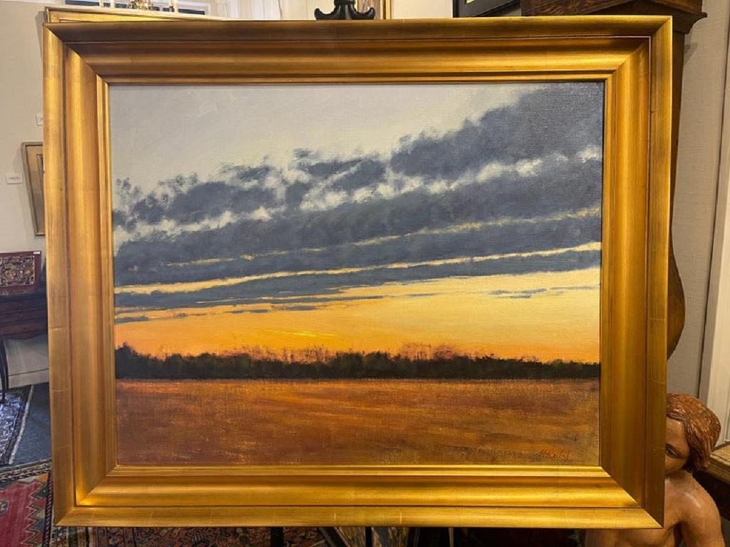 Quadro olio su tela con cornice 