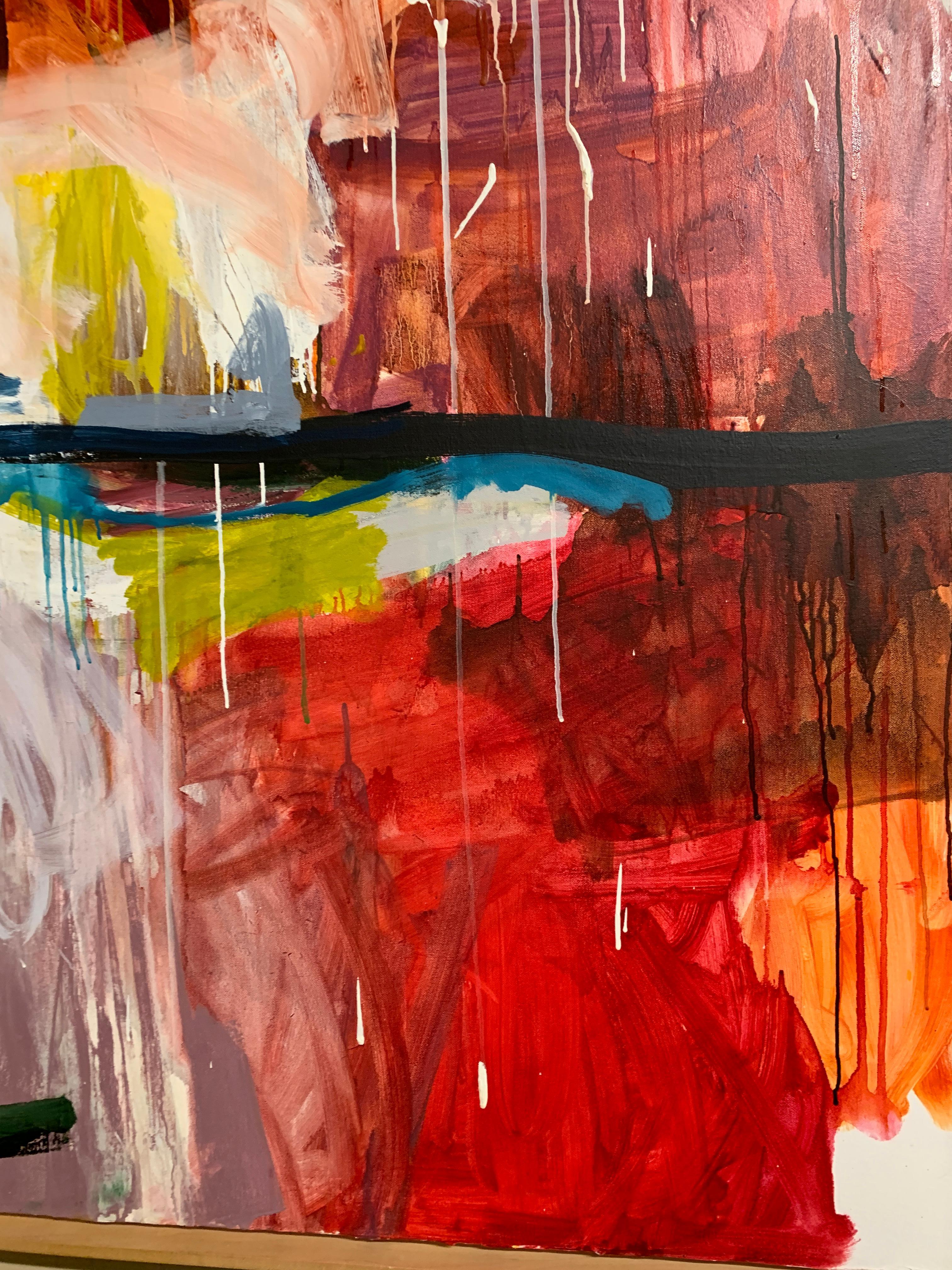 Domenica - Abstract Painting Marrone di Michael Rich