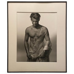 Michael Roberts Original Photograph "Michel Greek Toga" Hamilton's London, 1989