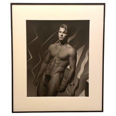 Retro Michael Roberts Original Photograph "Michel Nude" Hamilton's London, 1989