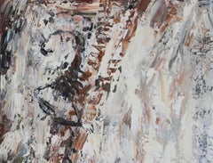 “Bamboo Climbers” Abstract Expressionist Earth-Toned Landscape Painting