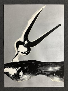 Clench 1969  linocut screen print