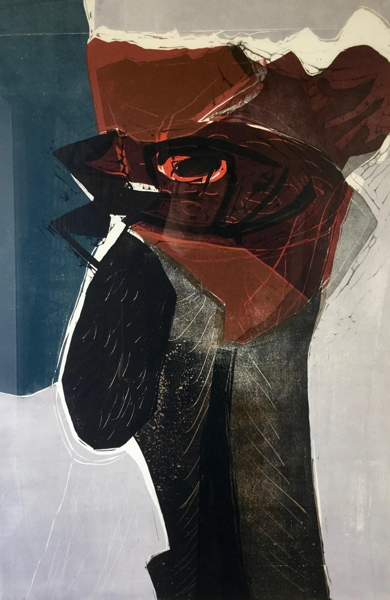 Michael Rothenstein, RA Animal Print - Cock's Head by Michael Rothenstein, 1959