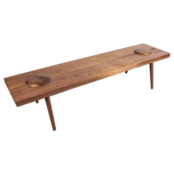 Michael Rozell Studio Dome Bench or Coffee Table in Figured Walnut USA ...