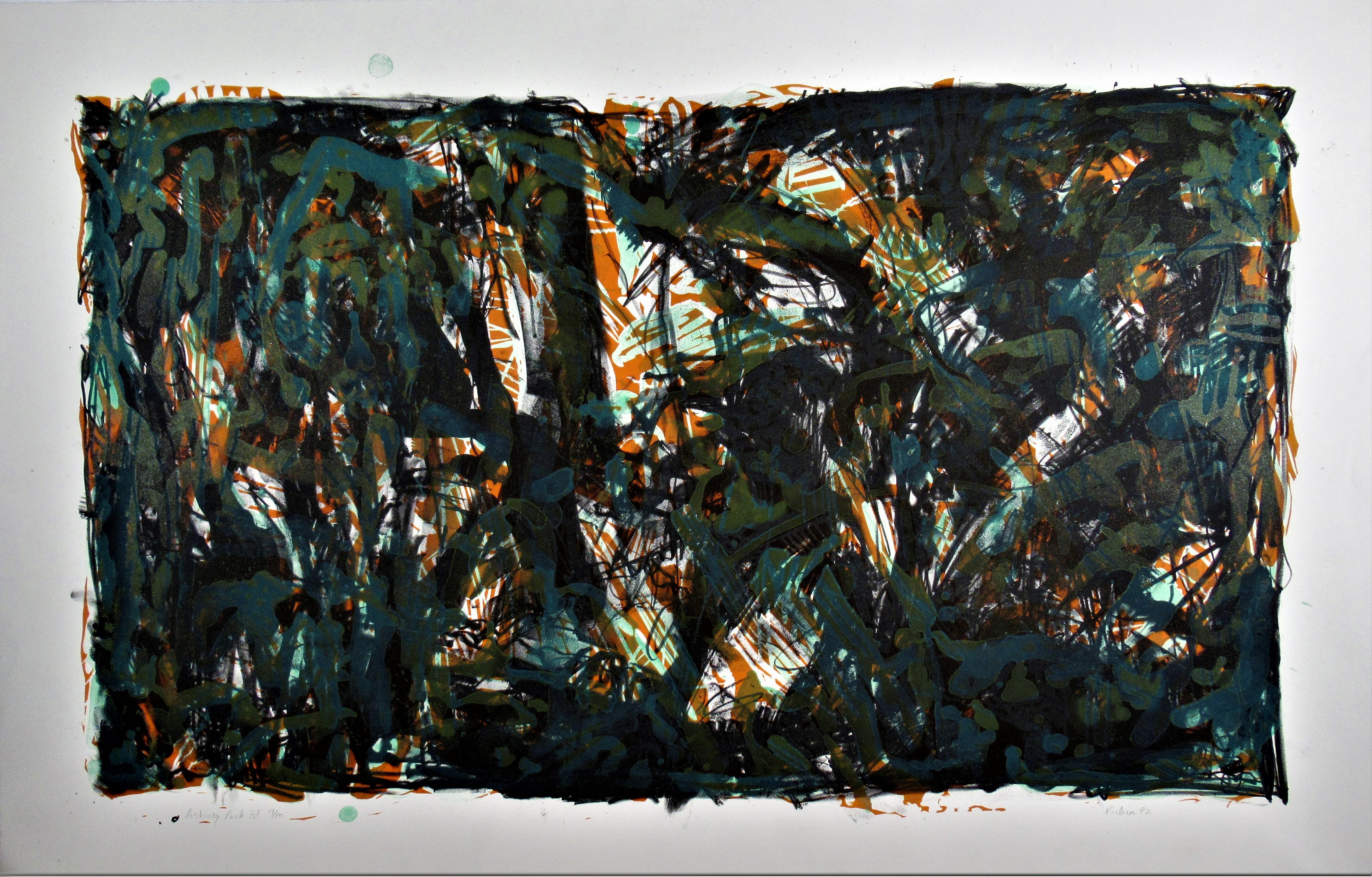 Abstract Print Michael Rubin - Park IV d'Asbury