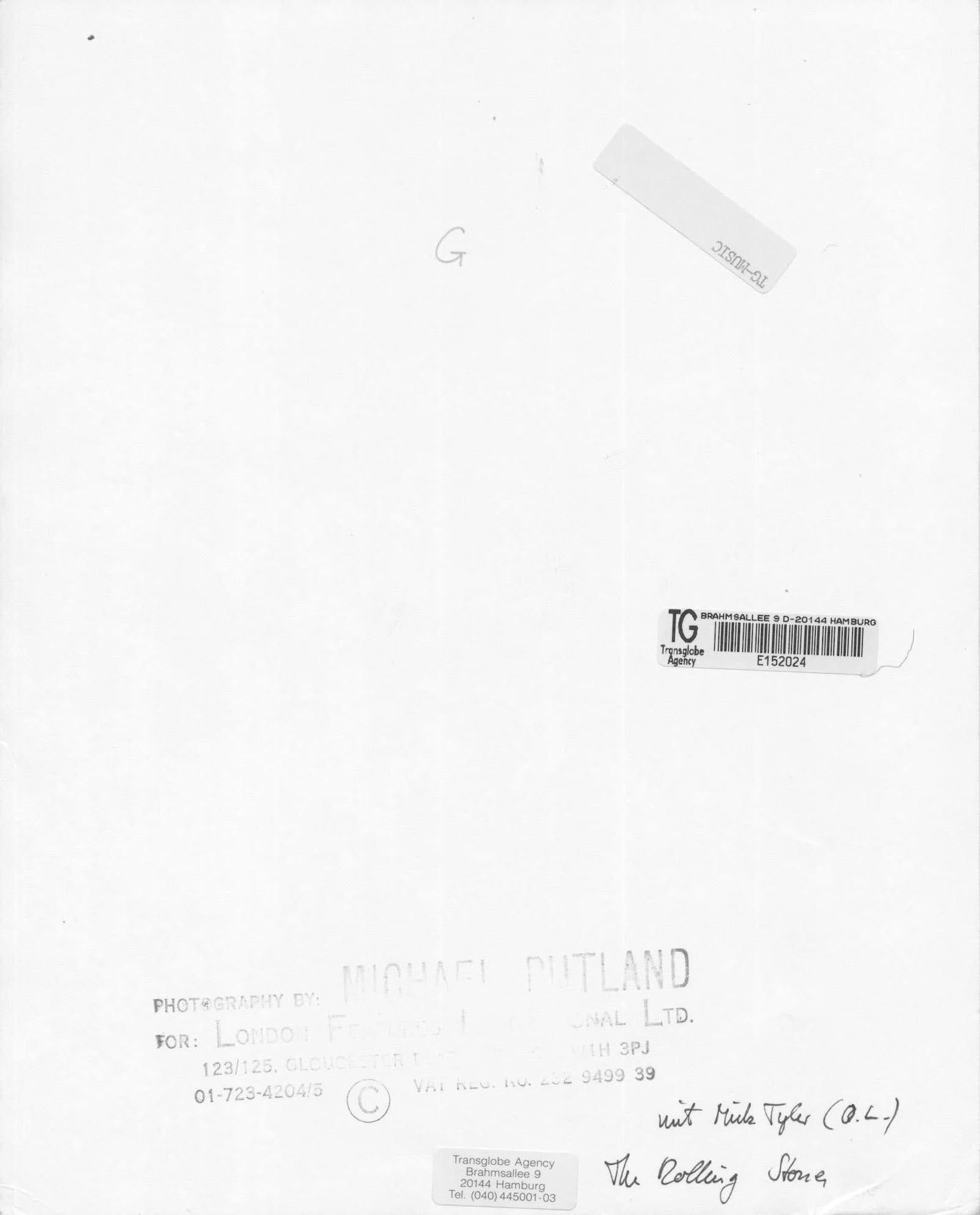 Michael Rutland - The Rolling Stones, 1974 - Vintage Print en venta 1