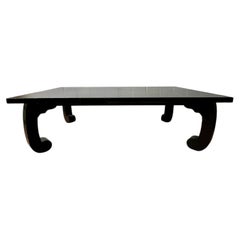 Michael S. Smith for Baker Ming Style Black Lacquer Coffee Table