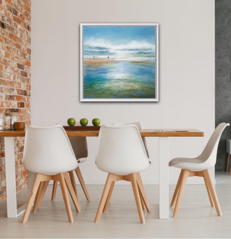 Michael Sanders A Bright Day Large Canvas Print, ocean scene, uk