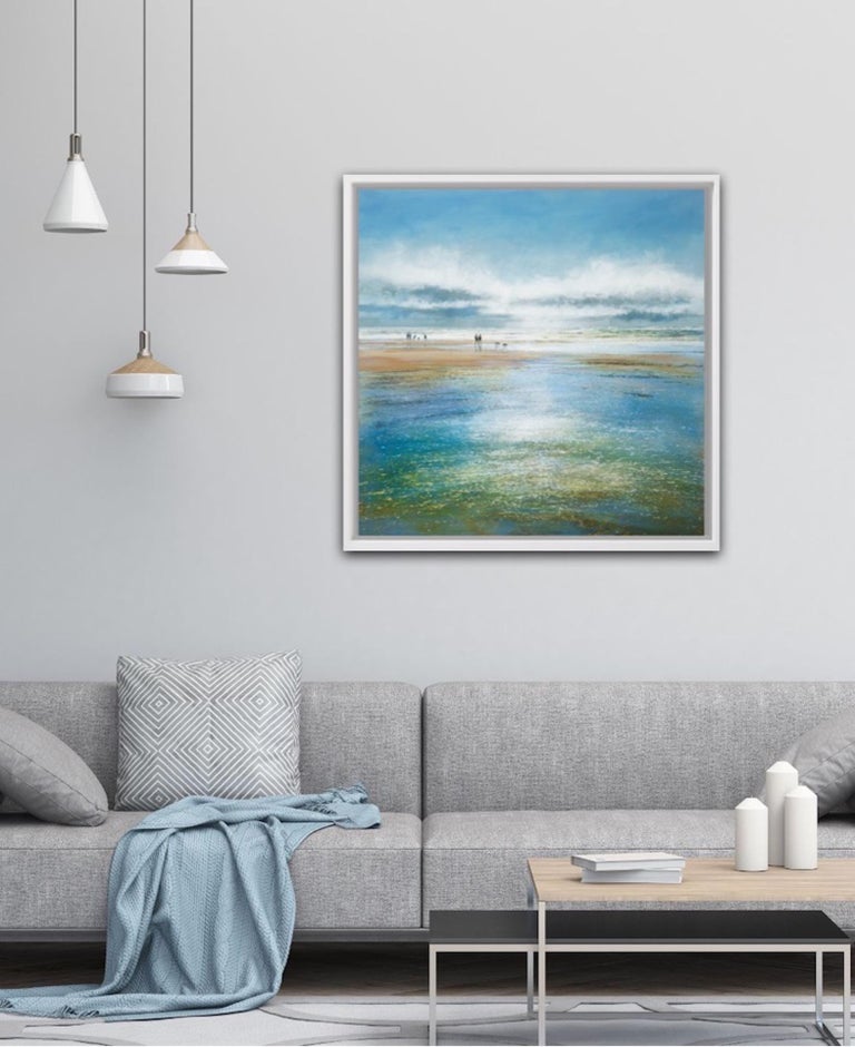 Michael Sanders A Bright Day Large Canvas Print, ocean scene, uk