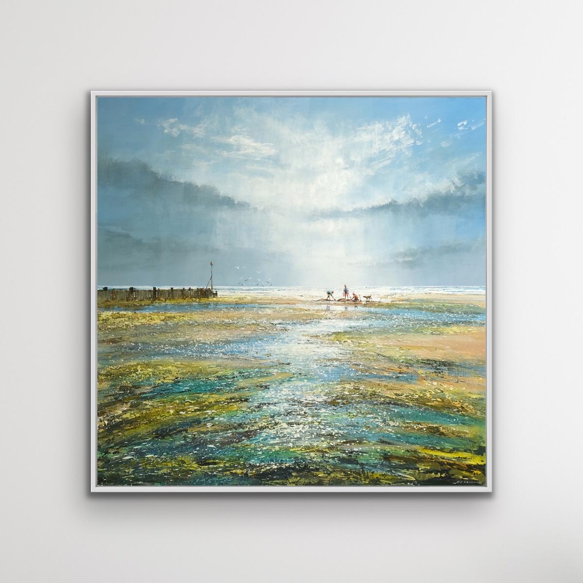 « A Great Day at the Beach », Michael Sanders, peinture originale, peinture de paysage en vente 2