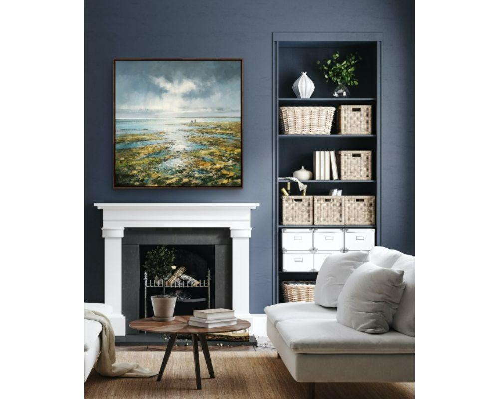 Blue Skies Ahead, Michael Sanders, 2022, Impressionist Style Painting For Sale 1