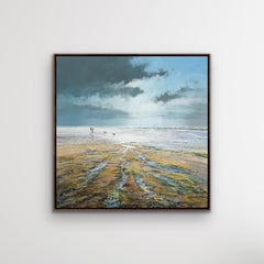 Bright Sky Ahead Mixed-Media Painting by Michael Sanders, 2022