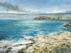 Cornish Headland, Paintings of Cornwall England, Impressionist Style Art