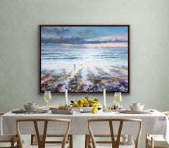 Early Evening Stroll, Landscape art, Seascape art, Impressionist Style Art