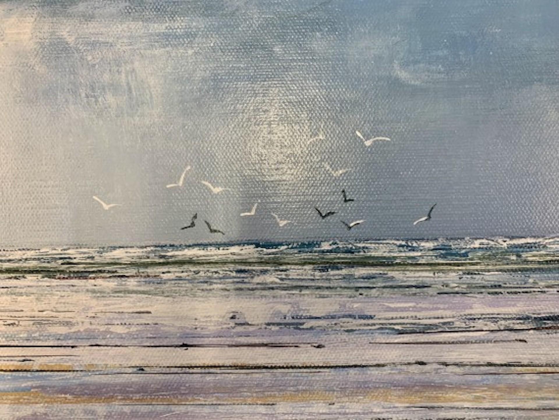 Michael Sanders, A Vast Sky, Original Beach Painting, Affordable Art, Art Online For Sale 1