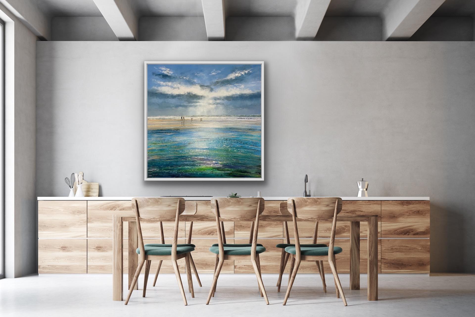 Michael Sanders, A Vast Sky, Original Beach Painting, Affordable Art, Art Online For Sale 4