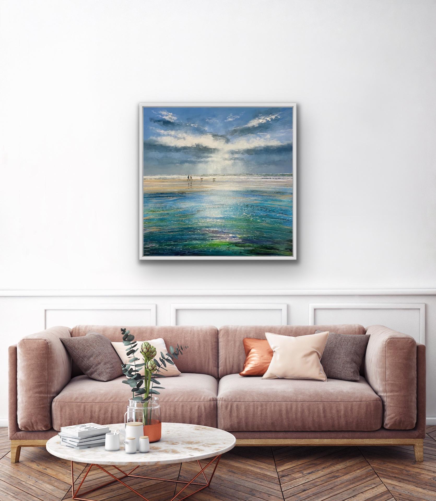 Michael Sanders, A Vast Sky, Original Beach Painting, Affordable Art, Art Online For Sale 5
