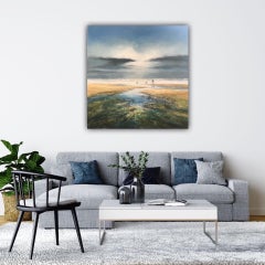 Michael Sanders, A Walk at Low Tide, Seascape Art, Affordable Art