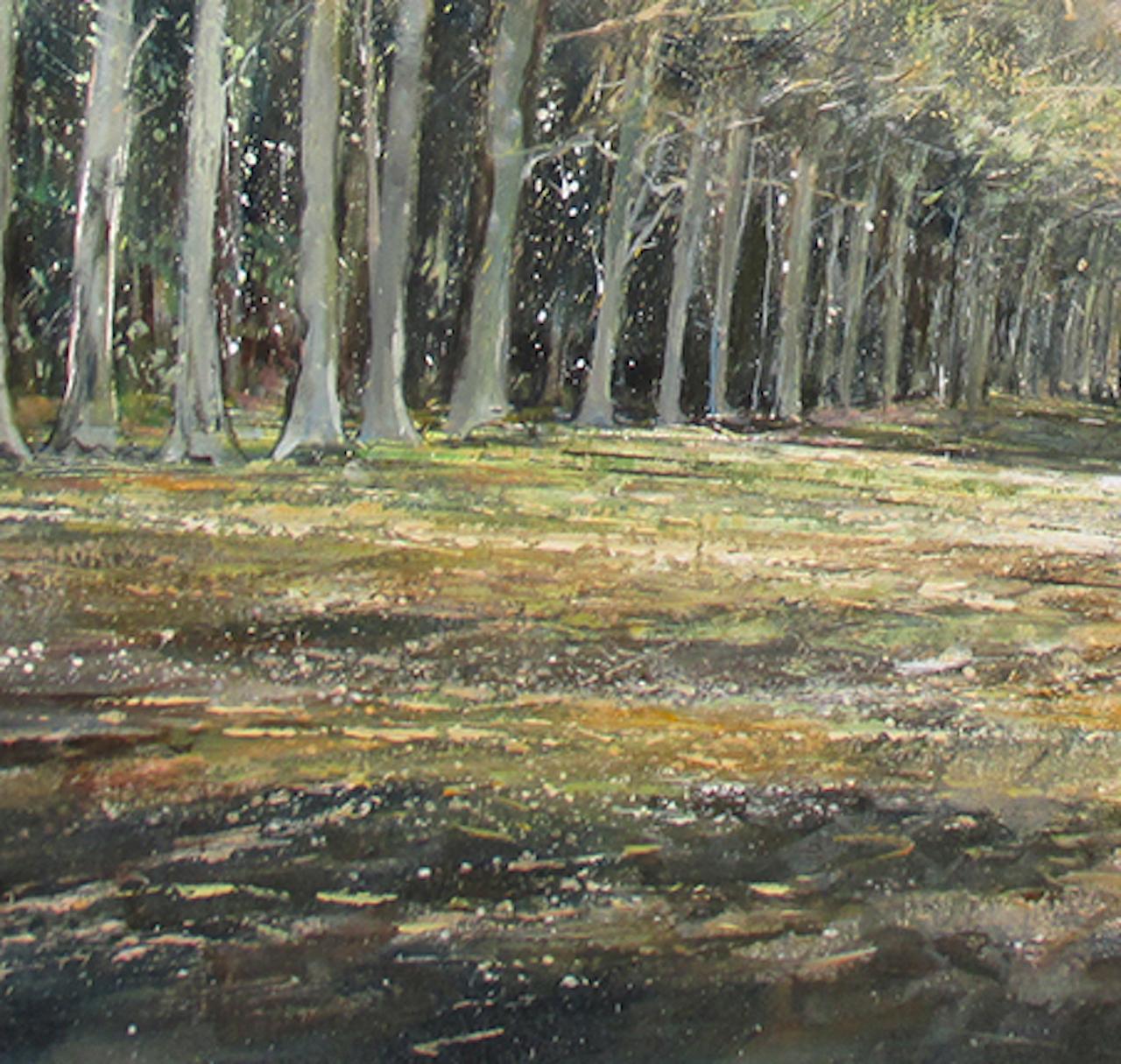 Michael Sanders, A Walk in Felbrigg, Original Landscape Painting Traditional Art For Sale 1