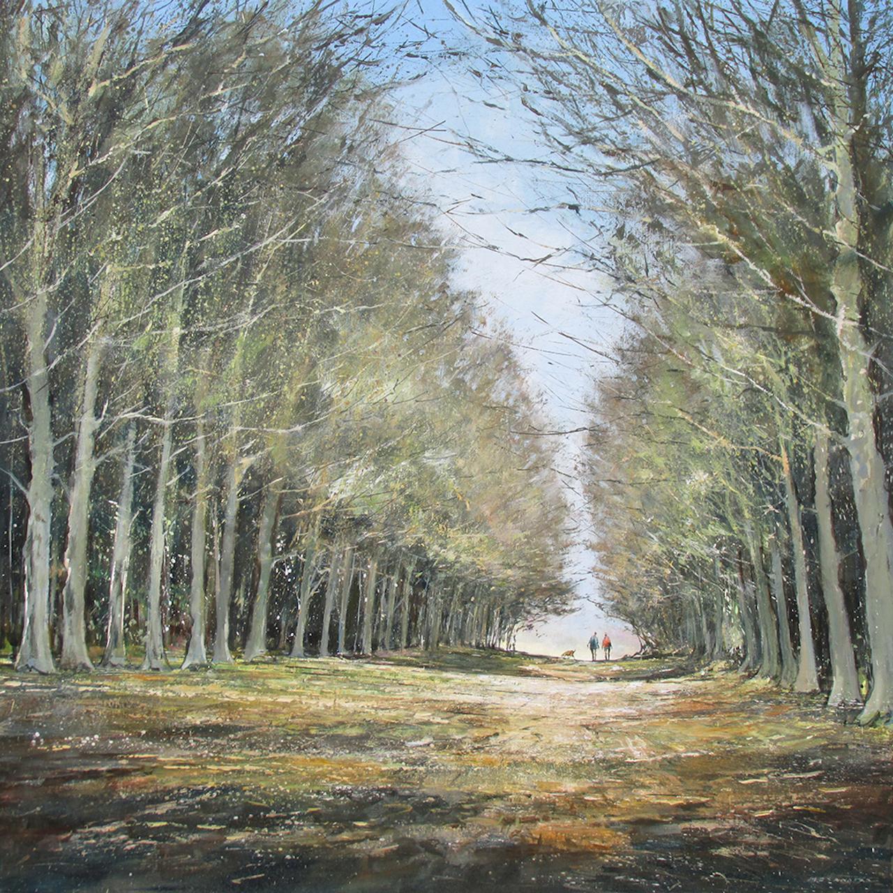 Michael Sanders, A Walk in Felbrigg, Original Landscape Painting Traditional Art