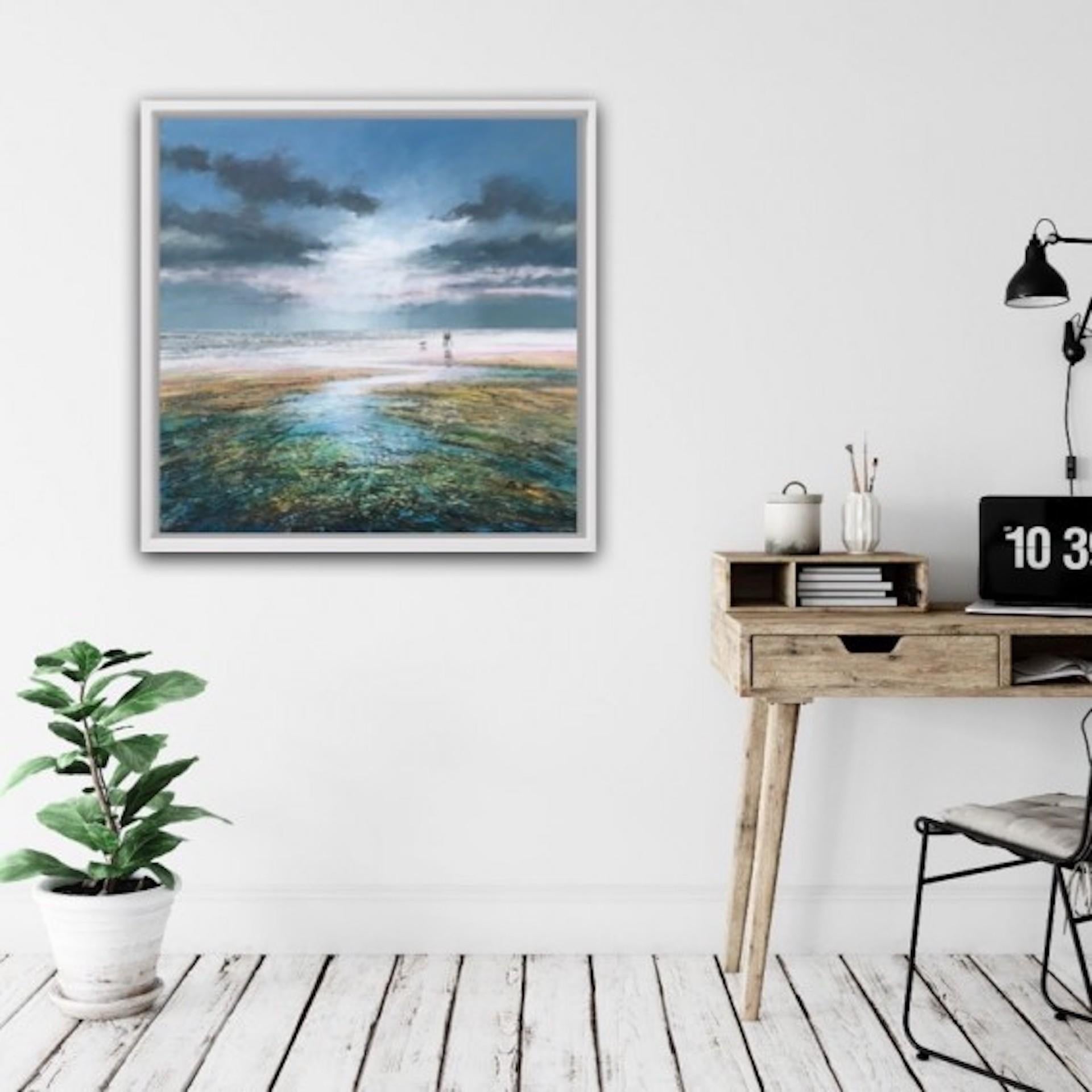 Michael Sanders, Late Afternoon, Art de paysage de bord de mer, peinture d'origine en vente 9