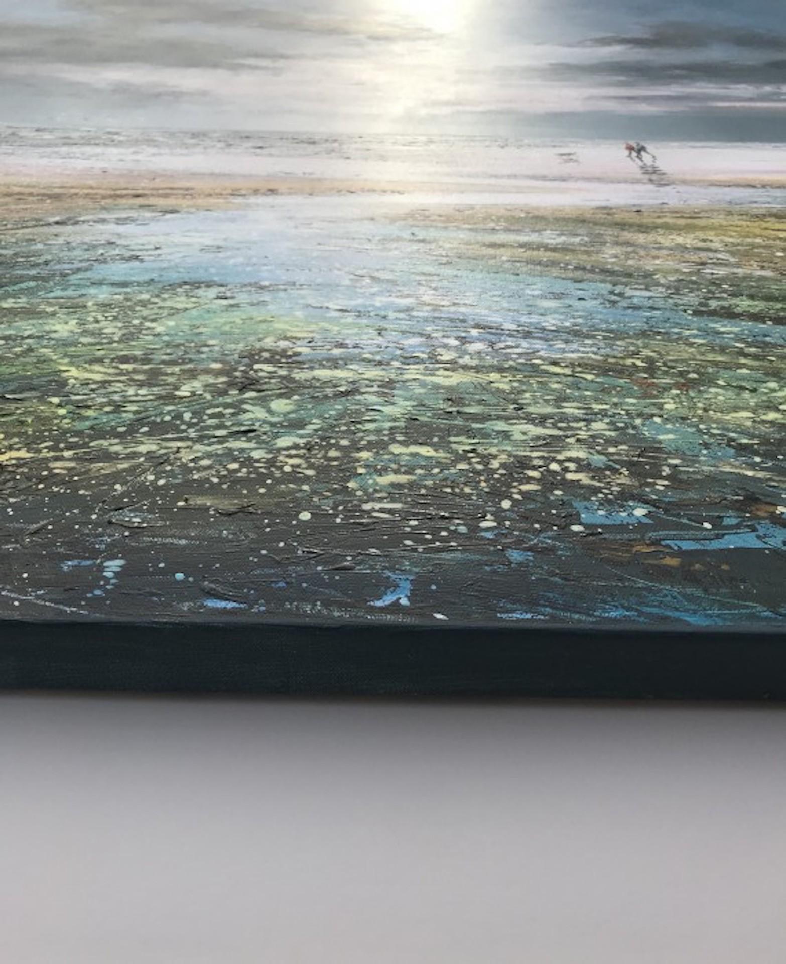 Michael Sanders, Late Afternoon, Art de paysage de bord de mer, peinture d'origine en vente 2