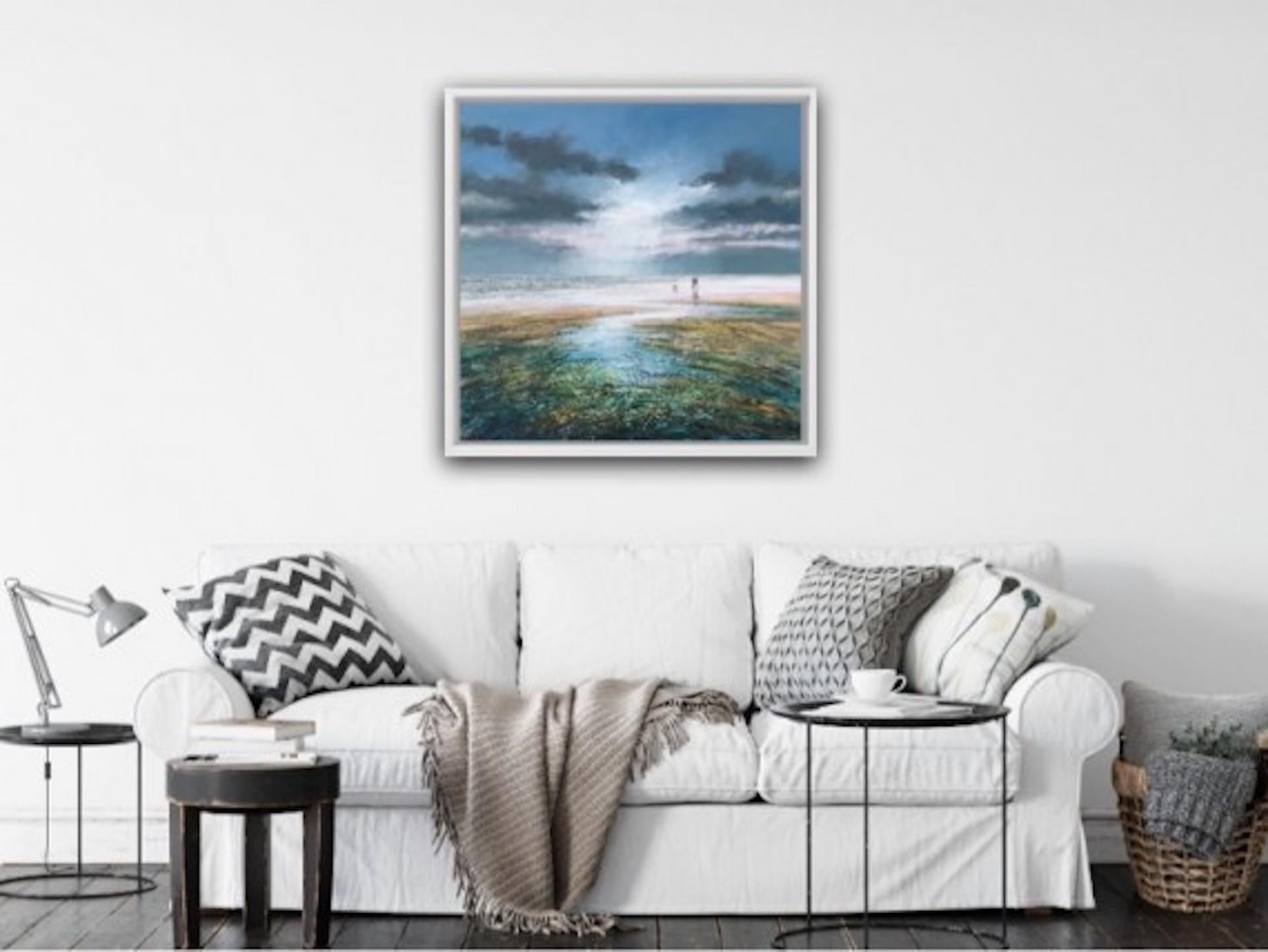 Michael Sanders, Late Afternoon, Seaside Landscape Art, Original Painting For Sale 5
