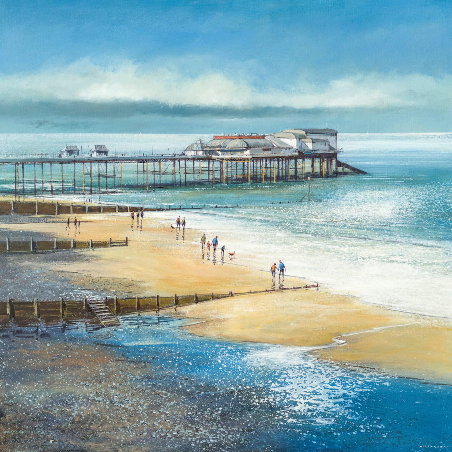 Michael Sanders, Sunday Afternoon, Cromer, Limited Edition Canvas Print