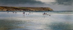 Michael Sanders, Carne Beach  Édition limitée d'œuvres d'art représentant des paysages marins et terrestres 