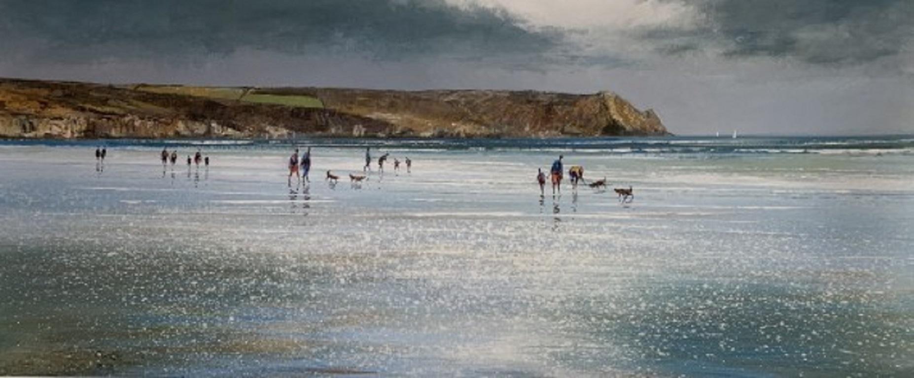 Michael Sanders, Carne Beach  Édition limitée d'œuvres d'art représentant des paysages marins et terrestres 