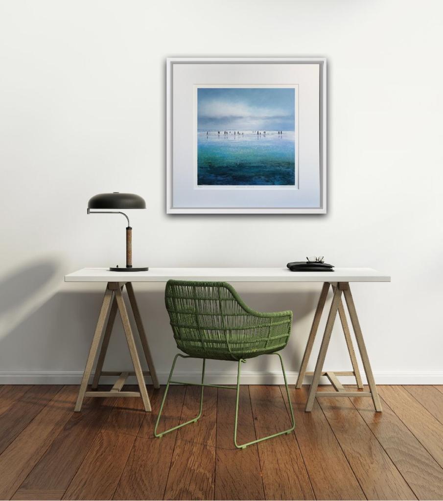 Michael Sanders, Sparkling Beach, impression de paysage marin en édition limitée, contemporain en vente 10