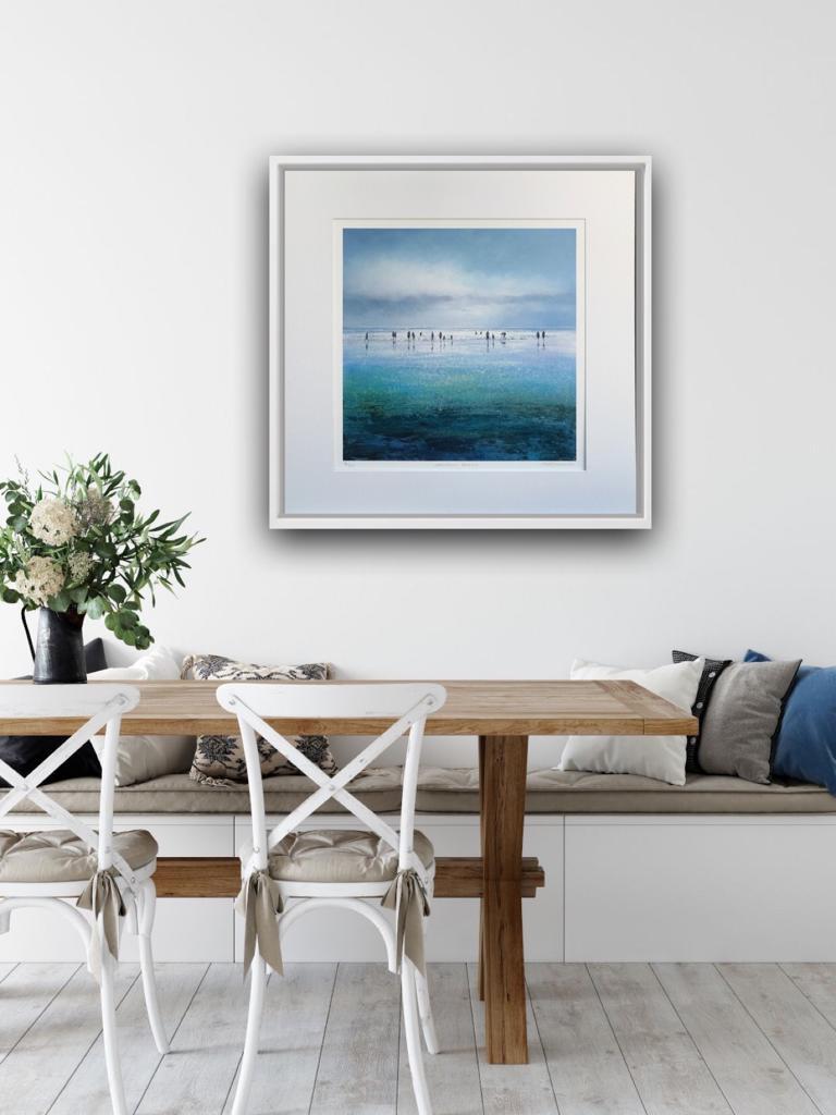 Michael Sanders, Sparkling Beach, impression de paysage marin en édition limitée, contemporain en vente 1