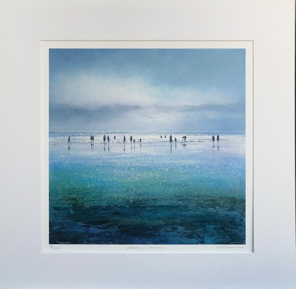 Michael Sanders, Sparkling Beach, impression de paysage marin en édition limitée, contemporain en vente 2