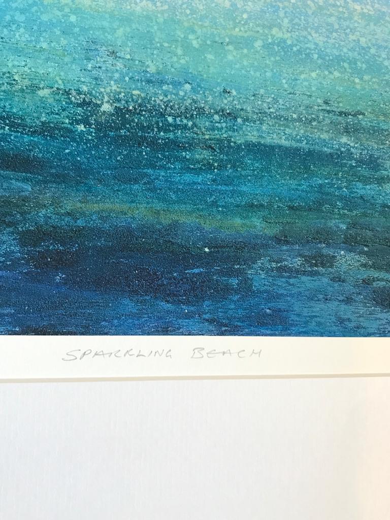 Michael Sanders, Sparkling Beach, impression de paysage marin en édition limitée, contemporain en vente 4