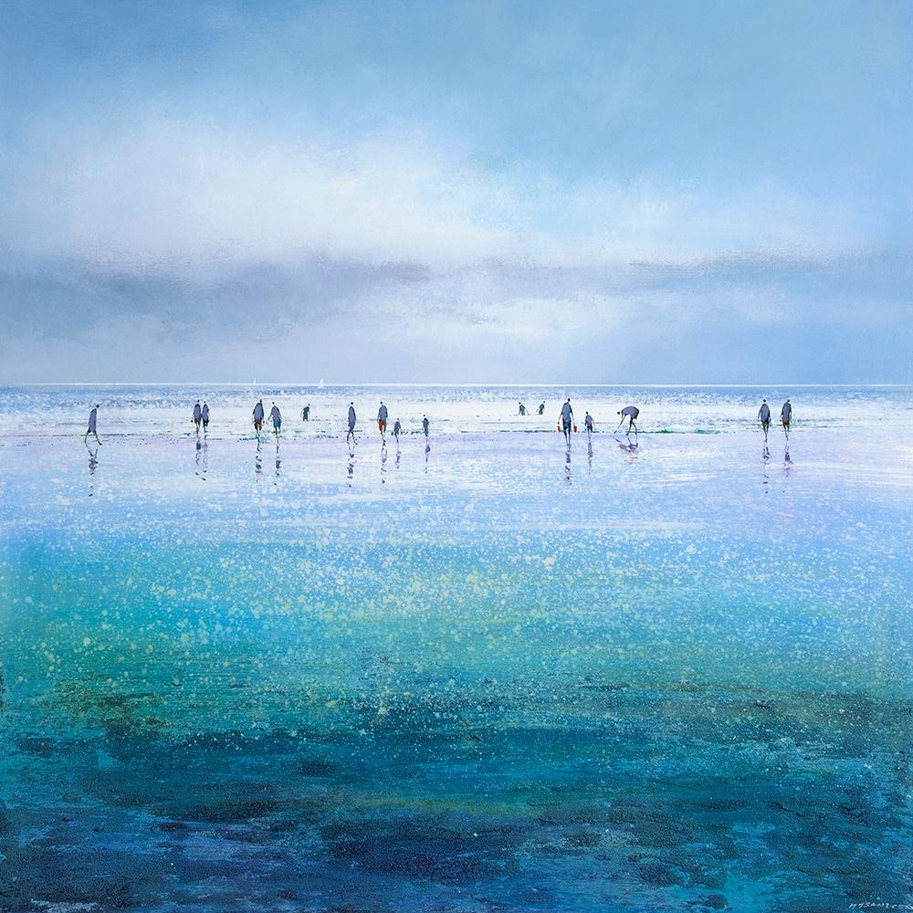 Michael Sanders, Sparkling Beach, Limited Edition Seascape Print, Contempoary