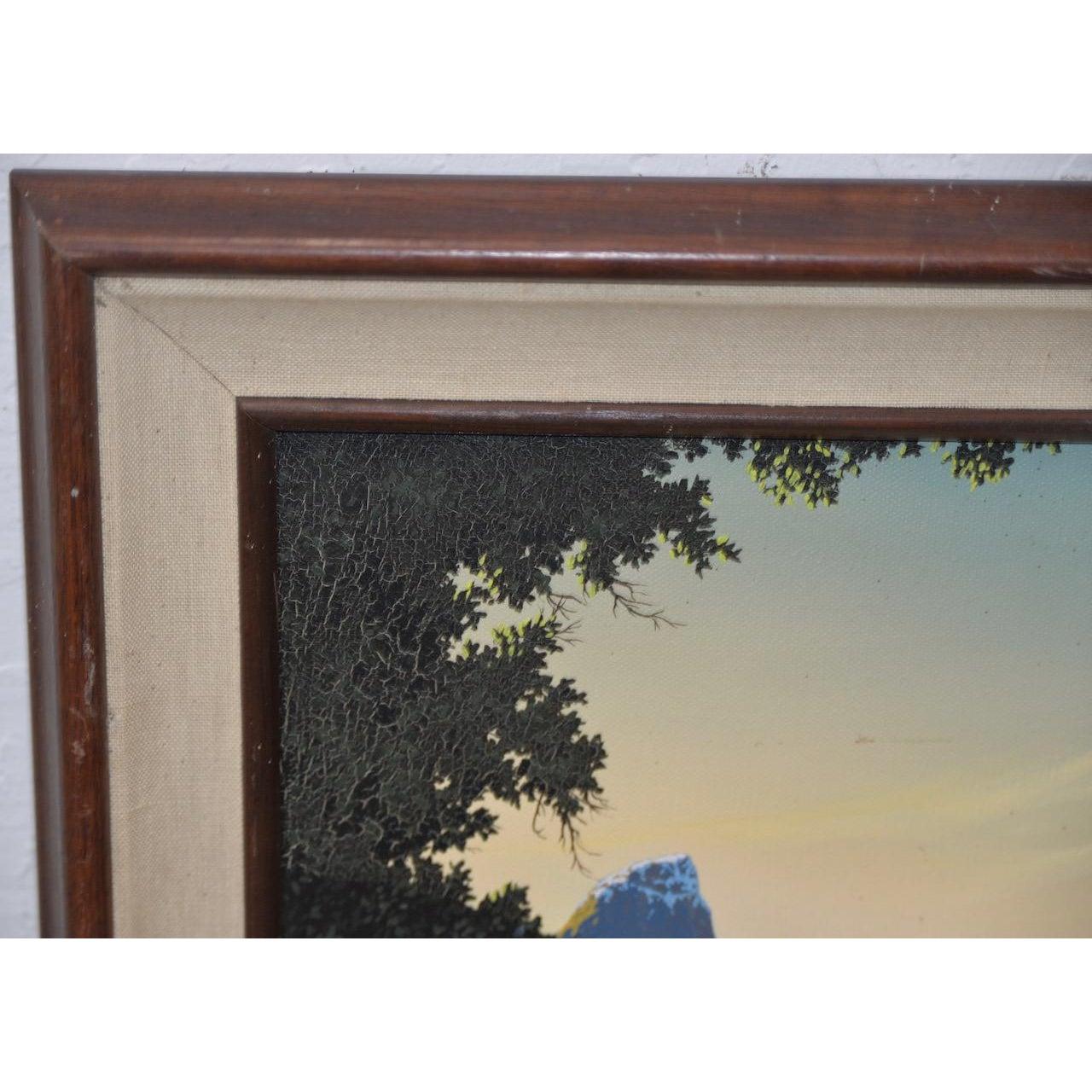 Michael Sarraille Illuminated Rocky Mountain Landscape Oil Painting For Sale 5