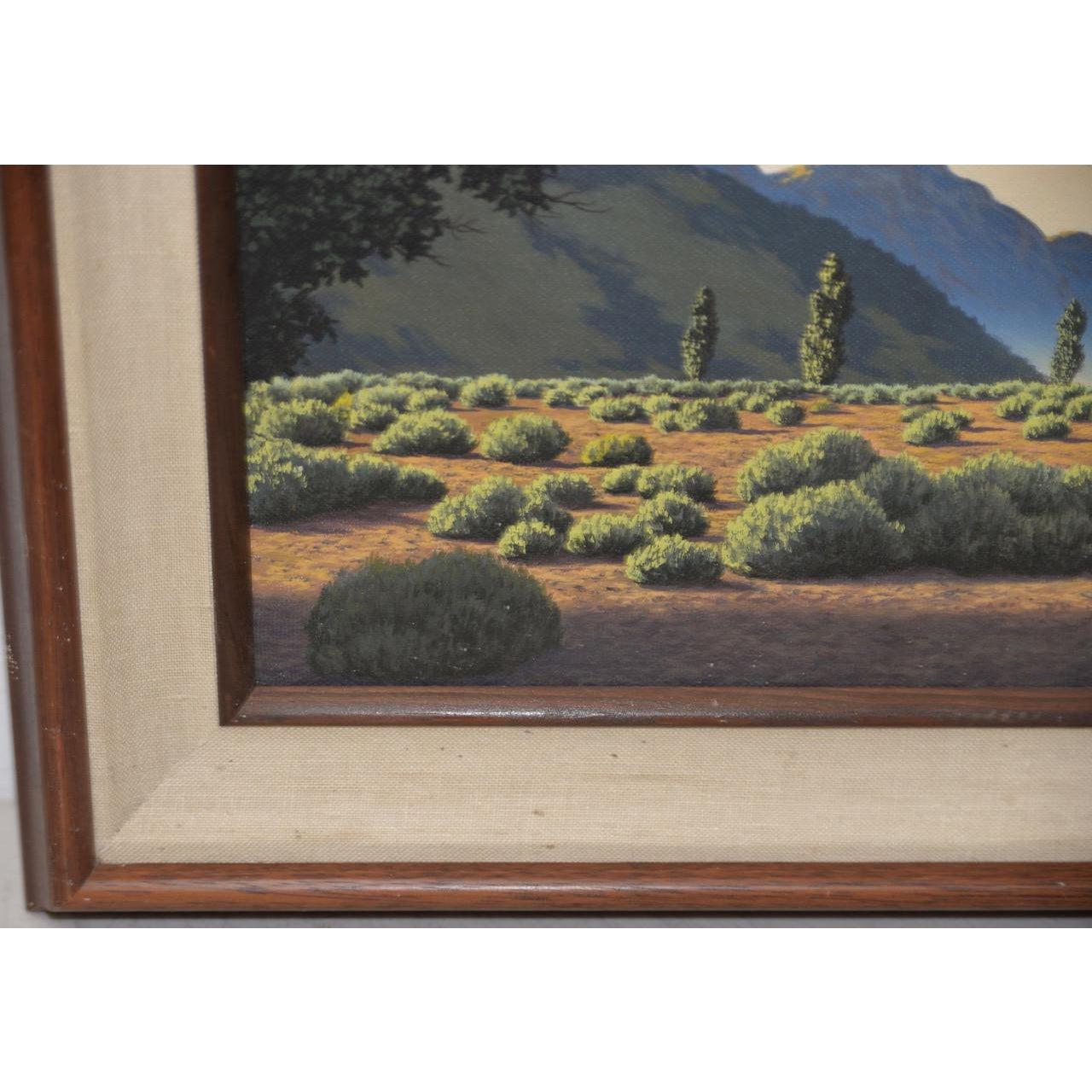 Michael Sarraille Illuminated Rocky Mountain Landscape Oil Painting For Sale 6